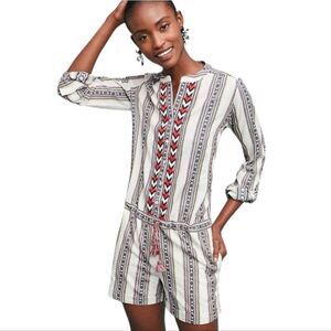 Anthropologie Berenice Embroidered Tonia Romper Women's Size XS Boho